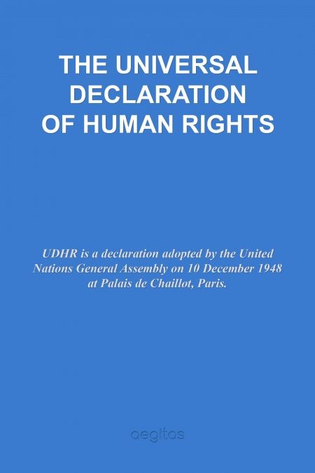 THE UNIVERSAL DECLARATION OF HUMAN RIGHTS  - обложка