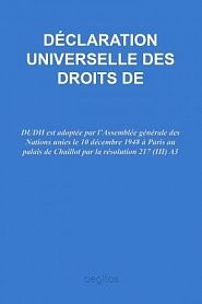 Déclaration universelle des droits de l'homme - обложка